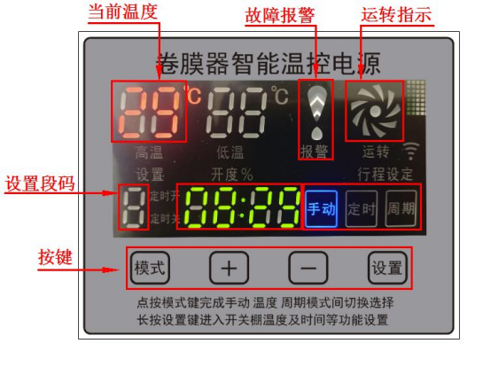 卷 膜 器 智 能 温 控 电 源 使 用 说 明 书  2.2版（2023.05月）